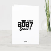 2027年 学校卒業年度 自慢の上級生 2027年度卒業クラス カード (裏面)