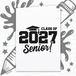 2027年 学校卒業年度 自慢の上級生 2027年度卒業クラス カード