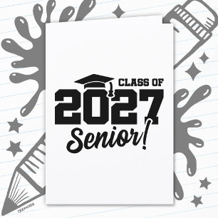2027年 学校卒業年度 自慢の上級生 2027年度卒業クラス カード
