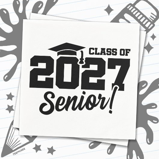 2027年 学校卒業年度 自慢の上級生 2027年度卒業クラス スタンダードカクテルナプキン