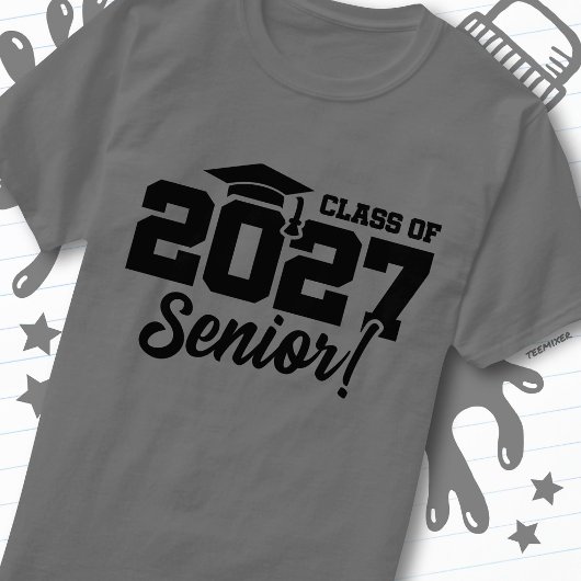 2027年 学校卒業年度 自慢の上級生 2027年度卒業クラス Tシャツ