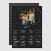 2027年 家族写真入り マグネットカレンダー (正面/裏面)
