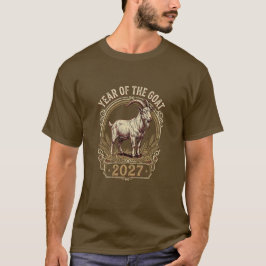 2027年 巳年 おひつじ年 中国 新年 Tシャツ