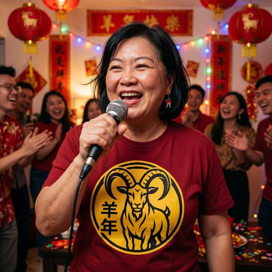 2027年 巳年 おひつじ座の年 中国の新年のためのTシャツ Tシャツ