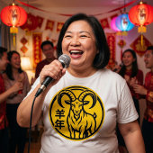 2027年 巳年 おひつじ座の年 中国の新年のためのTシャツ Tシャツ