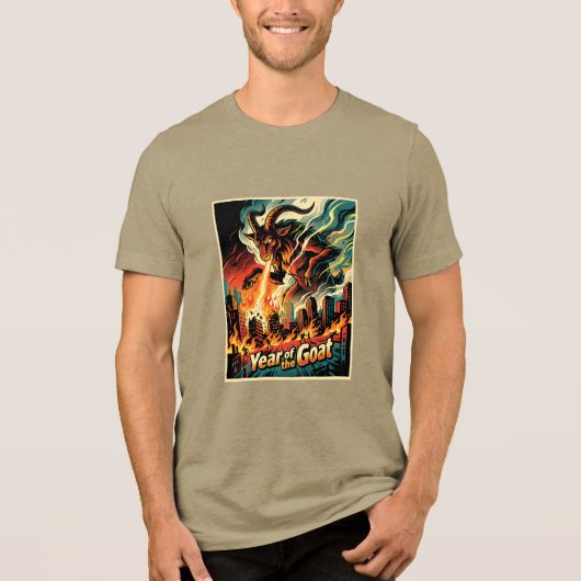 2027年 巳未 赤い羊のTシャツ トライブレンドＴシャツ (正面)