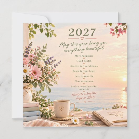 2027年、希望の年に カード (正面)