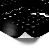2027年 月齢 ウォールカレンダー 14 x 28 インチ ポスター (コーナー)