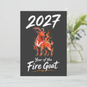 2027年 未 羊 赤い羊の干支の年 シーズンカード (スタンド正面)