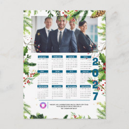2027年 松のクリスマス 企業写真カレンダー シーズンポストカード