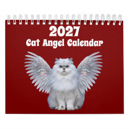 2027年 猫の天使 カレンダー