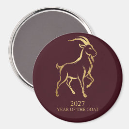 2027年 生まれの未年の誕生日マグネット マグネット