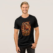 2027年 生まれの赤い羊の誕生日Tシャツ トライブレンドＴシャツ (正面全面)