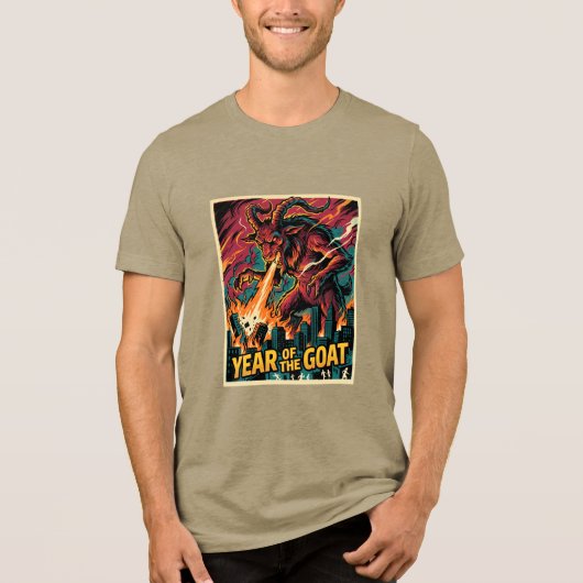 2027年 申年のやぎの火のエネルギーTシャツ トライブレンドTシャツ (正面)