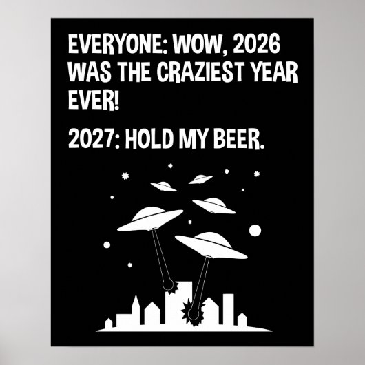 2027年 私のビールを保持 ポスター (正面)
