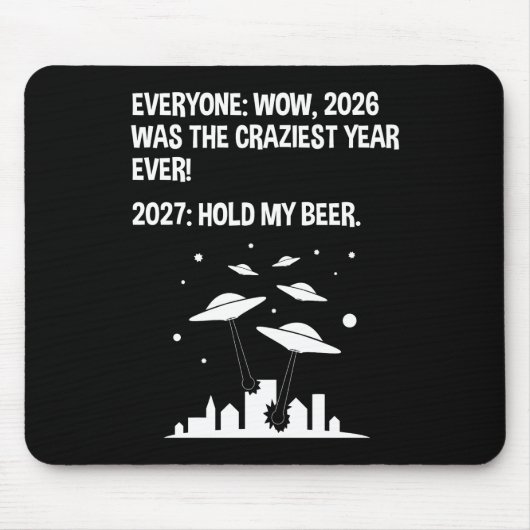 2027年 私のビールを保持 マウスパッド (正面)