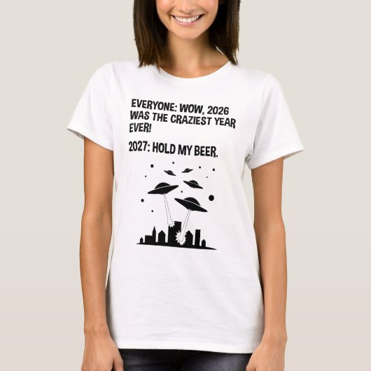 2027年 私のビールを保持 Tシャツ (正面)
