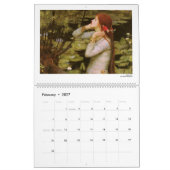 2027年 赤毛の女性の美術 カレンダー (2月 2027)