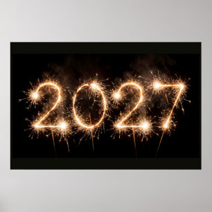 2027年、輝く新年、 ポスター
