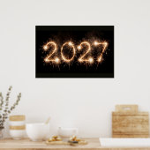 2027年、輝く新年、 ポスター (キッチン)