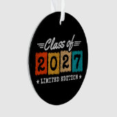 2027年 限定復刻版 レトロ ヴィンテージ シニア クラス オーナメント (正面)