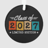 2027年 限定復刻版 レトロ ヴィンテージ シニア クラス オーナメント (裏面)