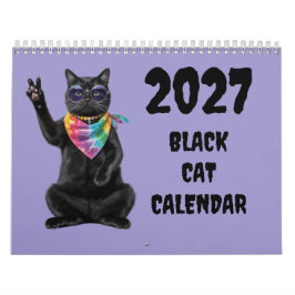 2027年 黒猫 カレンダー