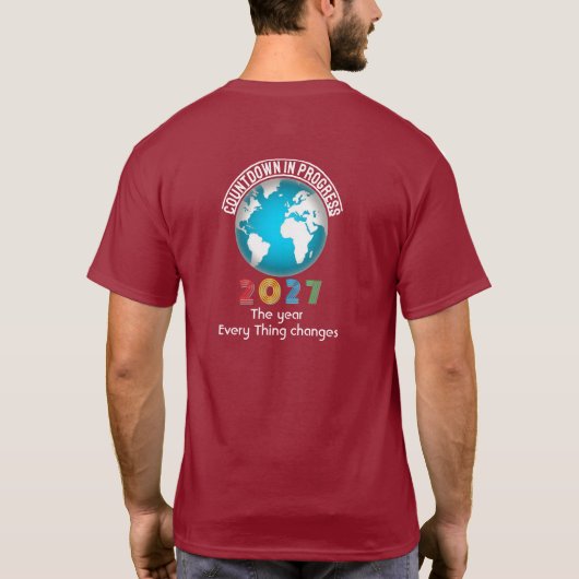 2027年Every Things Changes T-Shirt Tシャツ (裏面)
