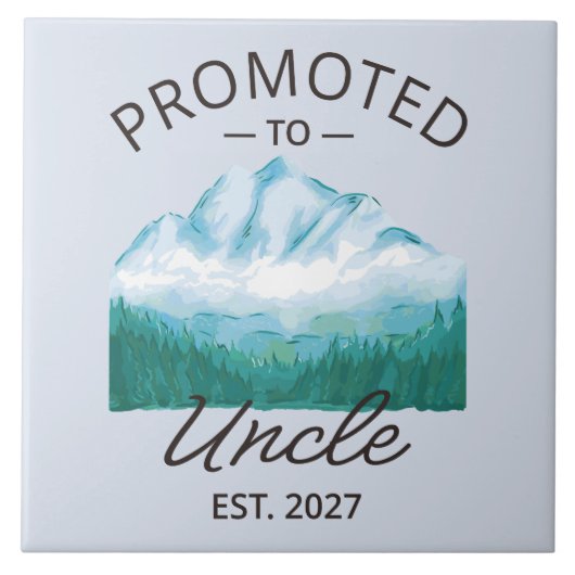 2027 おじさんデビュー おめでとう Uncle タイル (正面)
