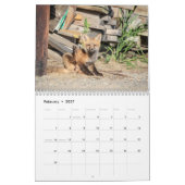 2027 アカギツネ | 森の野生動物写真 カレンダー (2月 2027)
