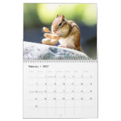 2027 アディロンダックシマリス、森林の野生生物写真 カレンダー (2月 2027)
