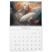 2027 ウィメンズ・オブ・マジック 2 ファンタジー アート カレンダー (1月 2027)