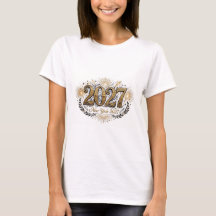 2027 オーセンティック ゴールド レディース Tシャツ