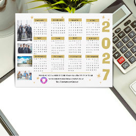 2027 ビジネス カレンダー 会社 写真 シーズンポストカード