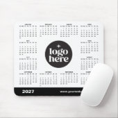 2027 ビジネス ロゴ挿入可 マーケティングカレンダー マウスパッド (マウス)