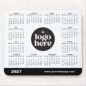 2027 ビジネス ロゴ挿入可 マーケティングカレンダー マウスパッド (正面)