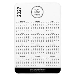2027 ビジネス ロゴ マグネット カレンダー