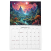 2027 ビューティフル ランドスケープ 3 カレンダー (2月 2027)