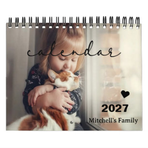 2027 ペット 写真入り オリジナル カレンダー