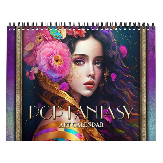 2027 ポップファンタジー超現実主義 女性アート カレンダー (カバー)