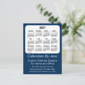 2027 ポリスボックス ブルービジネスカレンダー by Janz ポストカード (スタンド正面)