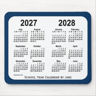 2027-2028ジャンツによる交番ブルースクールカレンダー マウスパッド