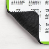 2027-2029イエローグリーン3年カレンダーby Janz マウスパッド (コーナー)