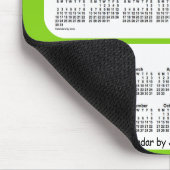 2027-2029イエローグリーン3年カレンダーby Janz マウスパッド (コーナー)