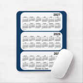 2027-2029 Police Box Blue 3 Year Calendar by Janz マウスパッド (マウス)