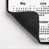 2027 Black Two Tone 52週間カレンダーby Janz マウスパッド (コーナー)