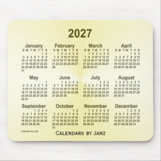 2027 Brass Calendar by Janz Mouse pad マウスパッド