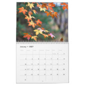 2027 Calendar (Autumn Leaves- Created by Grok) カレンダー (1月 2027)