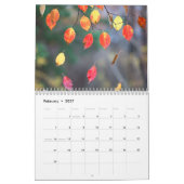 2027 Calendar (Autumn Leaves- Created by Grok) カレンダー (2月 2027)