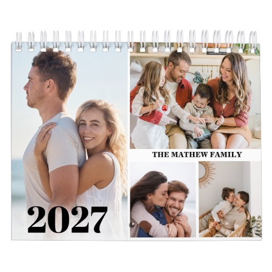 2027 Custom Photo Calendar Simple Create Your Own カレンダー (カバー)